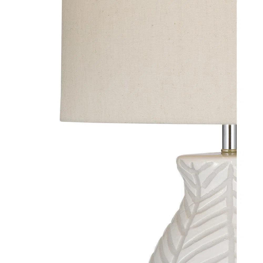 Sabrina Terracotta Cream Table Lamp - LOOMLAN - Bassett Mirror - Table Lamps