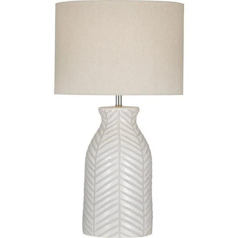 Sabrina Terracotta Cream Table Lamp - LOOMLAN - Bassett Mirror - Table Lamps