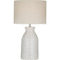 Sabrina Terracotta Cream Table Lamp - LOOMLAN - Bassett Mirror - Table Lamps