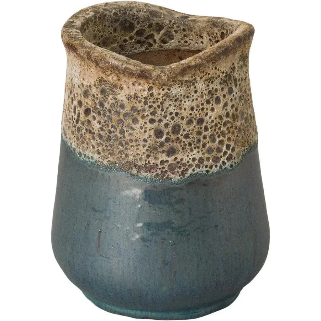 Sack Reef Teal Ceramic Planter - LOOMLAN - Emissary - Planters