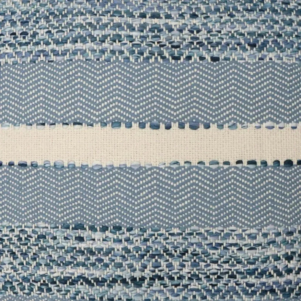 Sacred Valley Baltic Stripes Blue Large Throw Pillow - LOOMLAN - D.V. Kap - Throw Pillows
