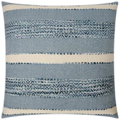 Sacred Valley Baltic Stripes Blue Large Throw Pillow - LOOMLAN - D.V. Kap - Throw Pillows