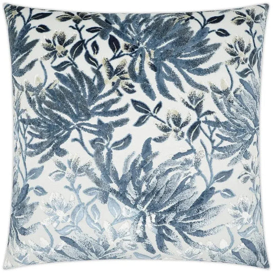 Sadah Royal Floral Blue Large Throw Pillow Insert - LOOMLAN - D.V. Kap - Throw Pillows