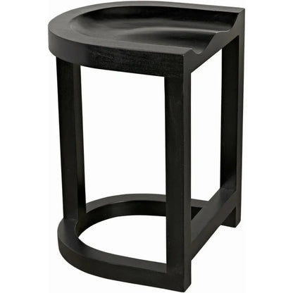 Saddle Wood Black Counter Stool - LOOMLAN - Noir - Counter Stools