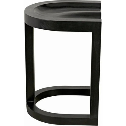 Saddle Wood Black Counter Stool - LOOMLAN - Noir - Counter Stools