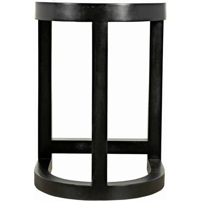 Saddle Wood Black Counter Stool - LOOMLAN - Noir - Counter Stools
