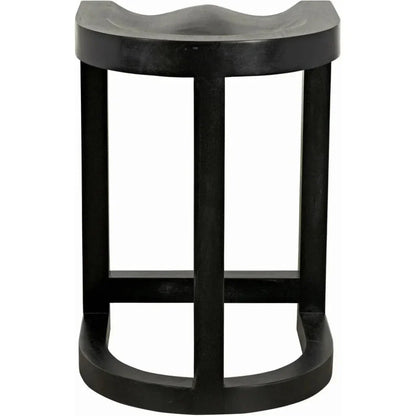 Saddle Wood Black Counter Stool - LOOMLAN - Noir - Counter Stools