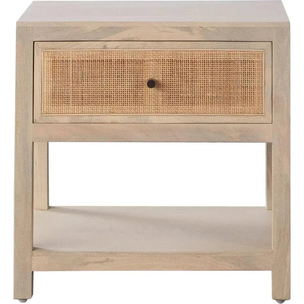 Sadler Wood Rectangular Accent Table 1 - Drawer - LOOMLAN - Diamond Sofa - Side Tables