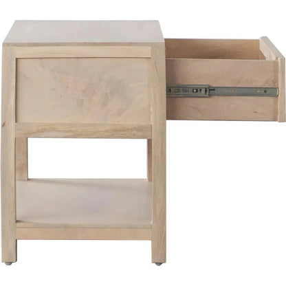 Sadler Wood Rectangular Accent Table 1 - Drawer - LOOMLAN - Diamond Sofa - Side Tables