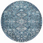 Saelain Blue Washable Indoor-Outdoor Rug