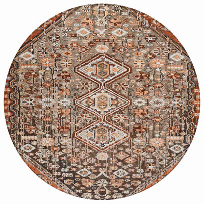 Saelain Brown Washable Indoor-Outdoor Rug