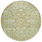 Saelain Green Washable Indoor-Outdoor Rug