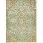 Saelain Green Washable Indoor-Outdoor Rug