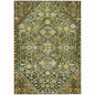 Saelain Olive Washable Indoor-Outdoor Rug