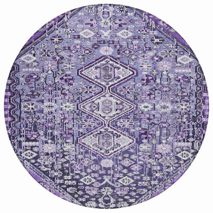 Saelain Purple Washable Indoor-Outdoor Rug