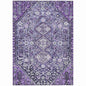 Saelain Purple Washable Indoor-Outdoor Rug