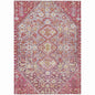 Saelain Red Washable Indoor-Outdoor Rug