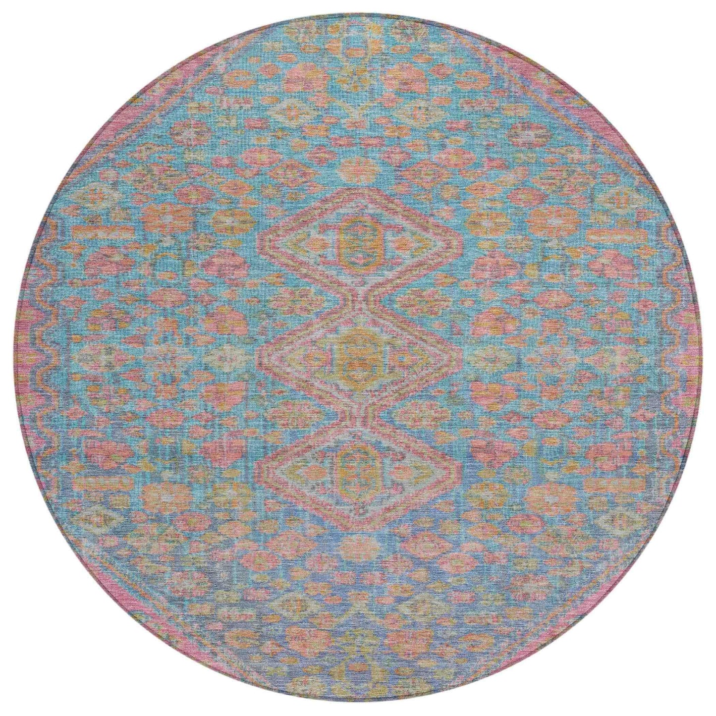 Saelain Sky Washable Indoor-Outdoor Rug