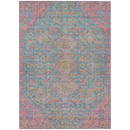 Saelain Sky Washable Indoor-Outdoor Rug