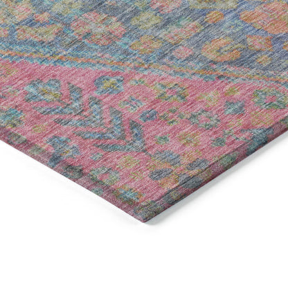 Saelain Sky Washable Indoor-Outdoor Rug