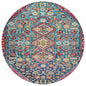 Saelain Teal Washable Indoor-Outdoor Rug