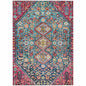 Saelain Teal Washable Indoor-Outdoor Rug