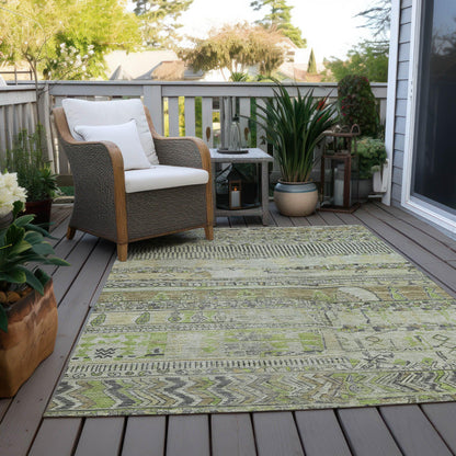 Saelanor Beige Washable Indoor-Outdoor Rug