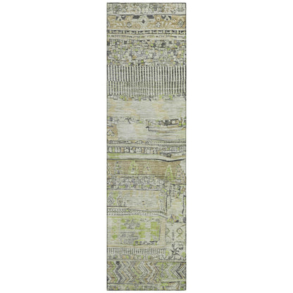 Saelanor Beige Washable Indoor-Outdoor Rug