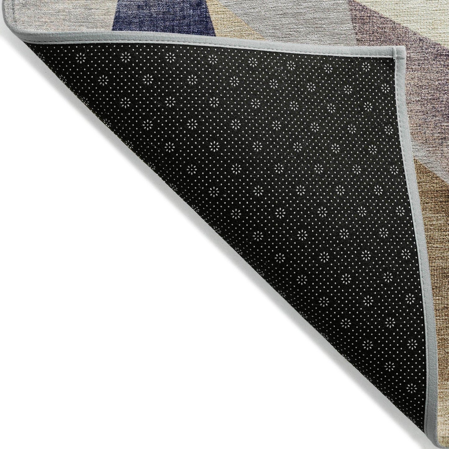 Saelara Blue Washable Indoor-Outdoor Rug