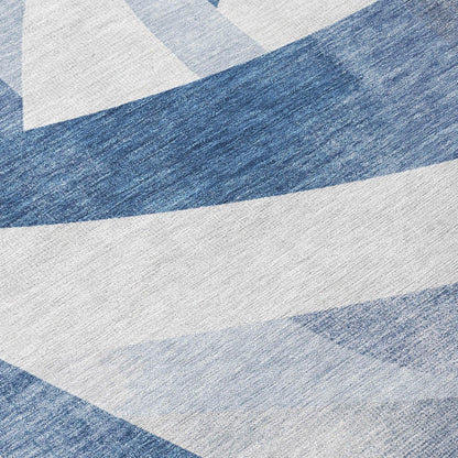 Saelara Denim Washable Indoor-Outdoor Rug