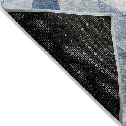 Saelara Denim Washable Indoor-Outdoor Rug