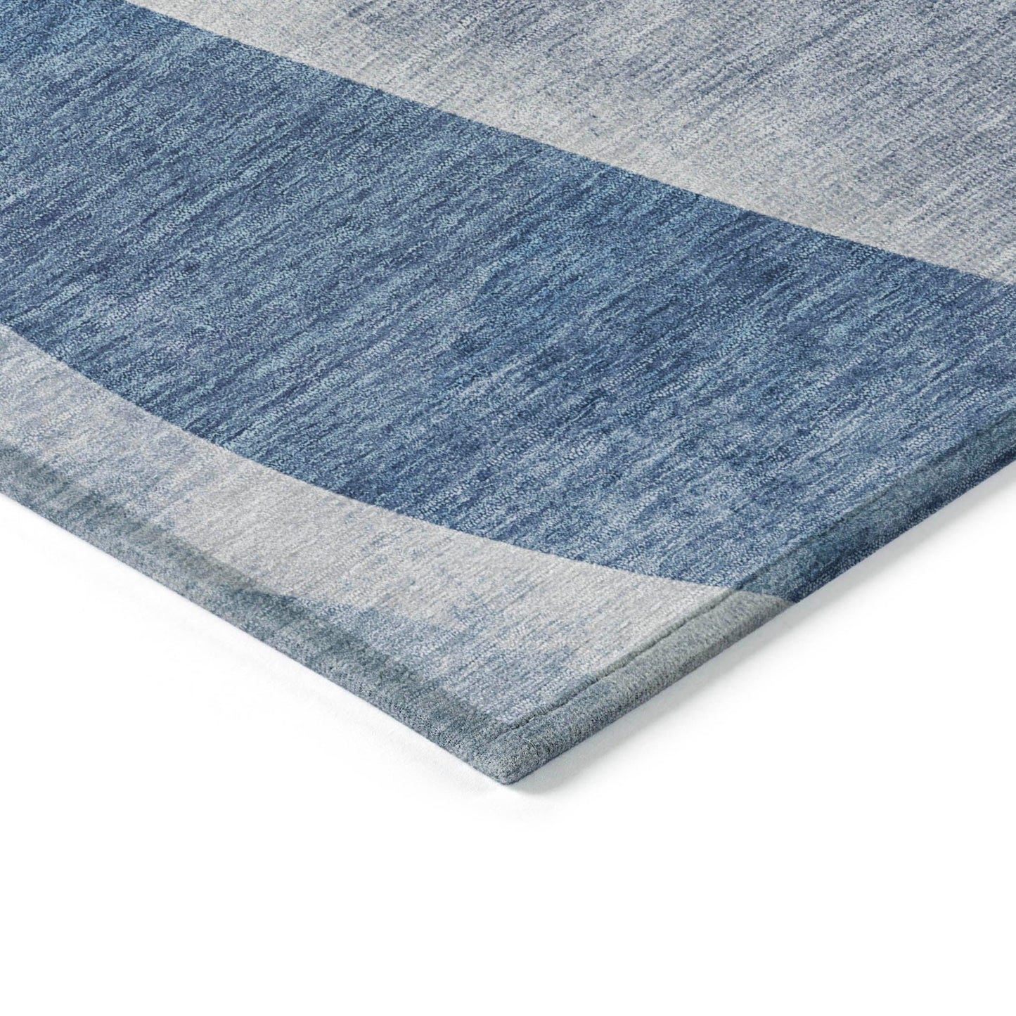 Saelara Denim Washable Indoor-Outdoor Rug