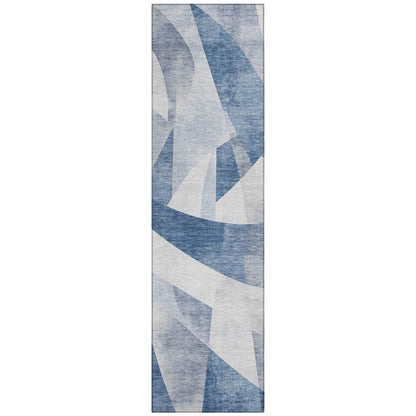 Saelara Denim Washable Indoor-Outdoor Rug