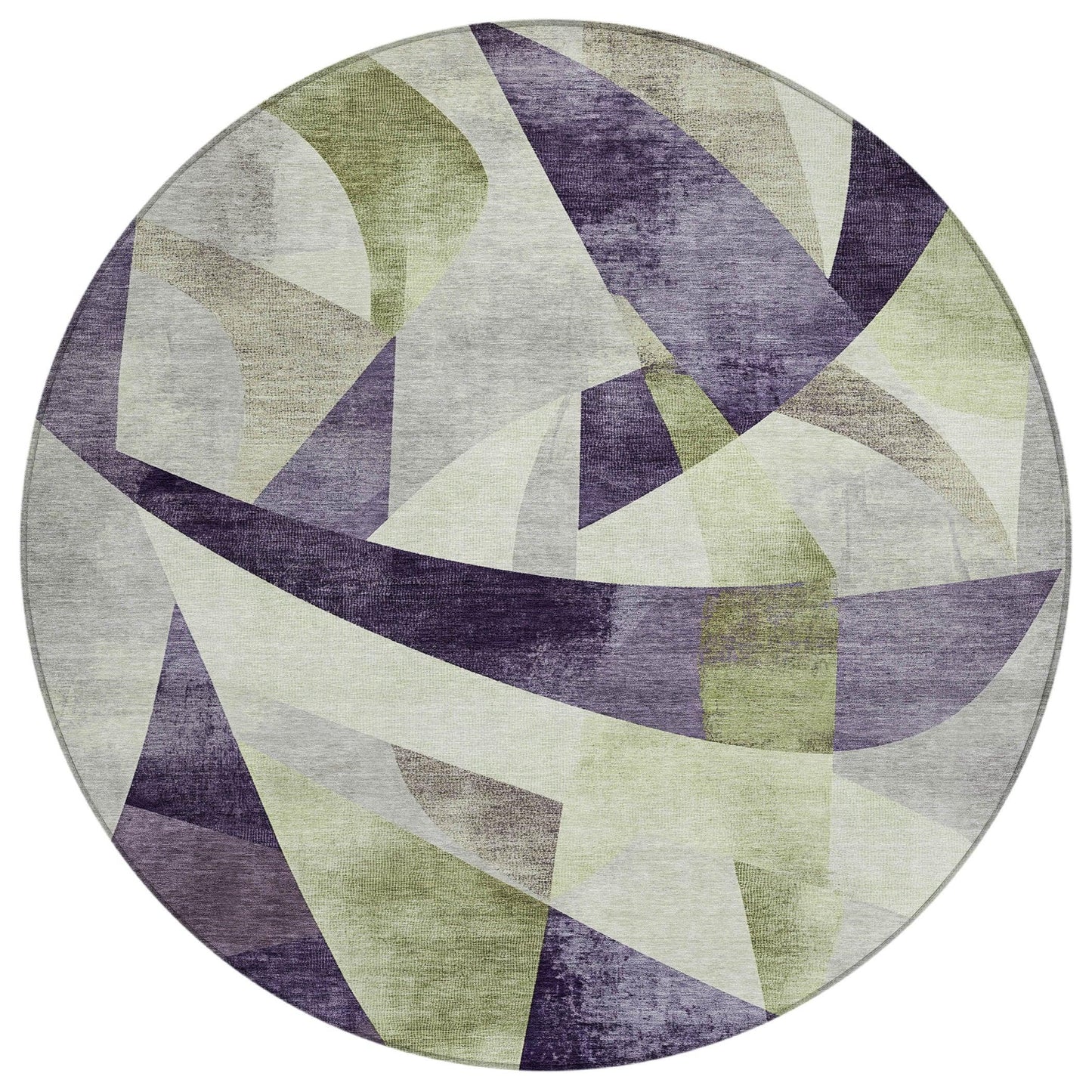 Saelara Purple Washable Indoor-Outdoor Rug