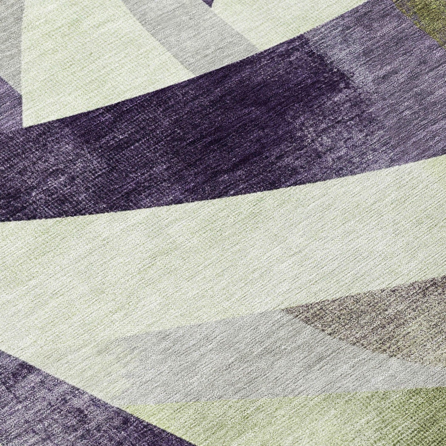 Saelara Purple Washable Indoor-Outdoor Rug