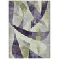 Saelara Purple Washable Indoor-Outdoor Rug