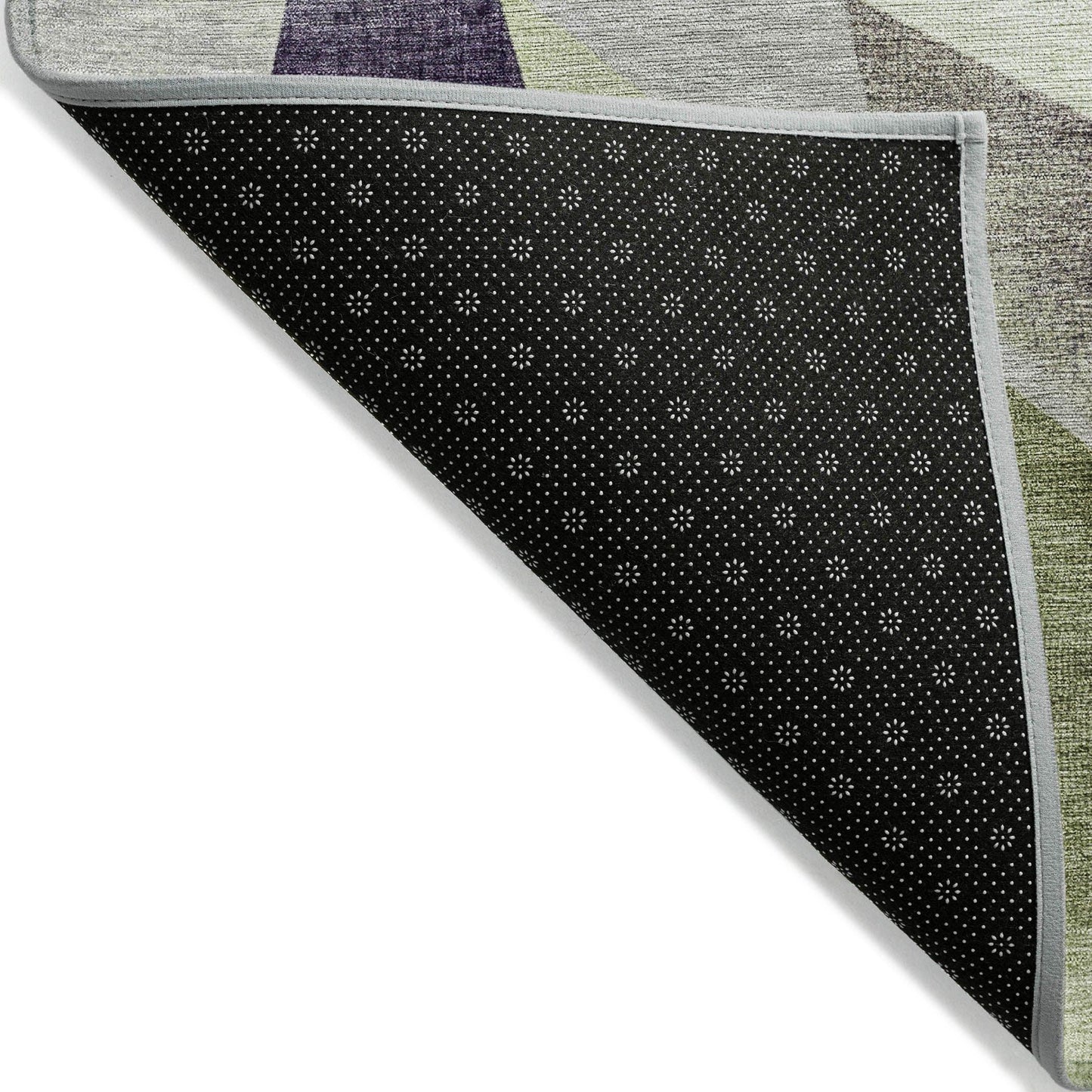 Saelara Purple Washable Indoor-Outdoor Rug