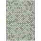 Saelaris Green Washable Indoor-Outdoor Rug