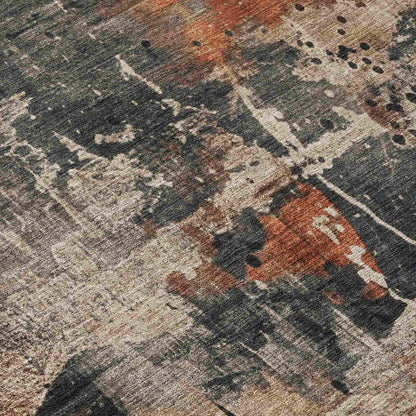 Saelien Brown Washable Indoor-Outdoor Rug