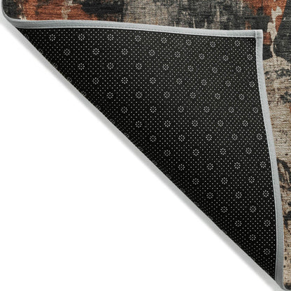 Saelien Brown Washable Indoor-Outdoor Rug