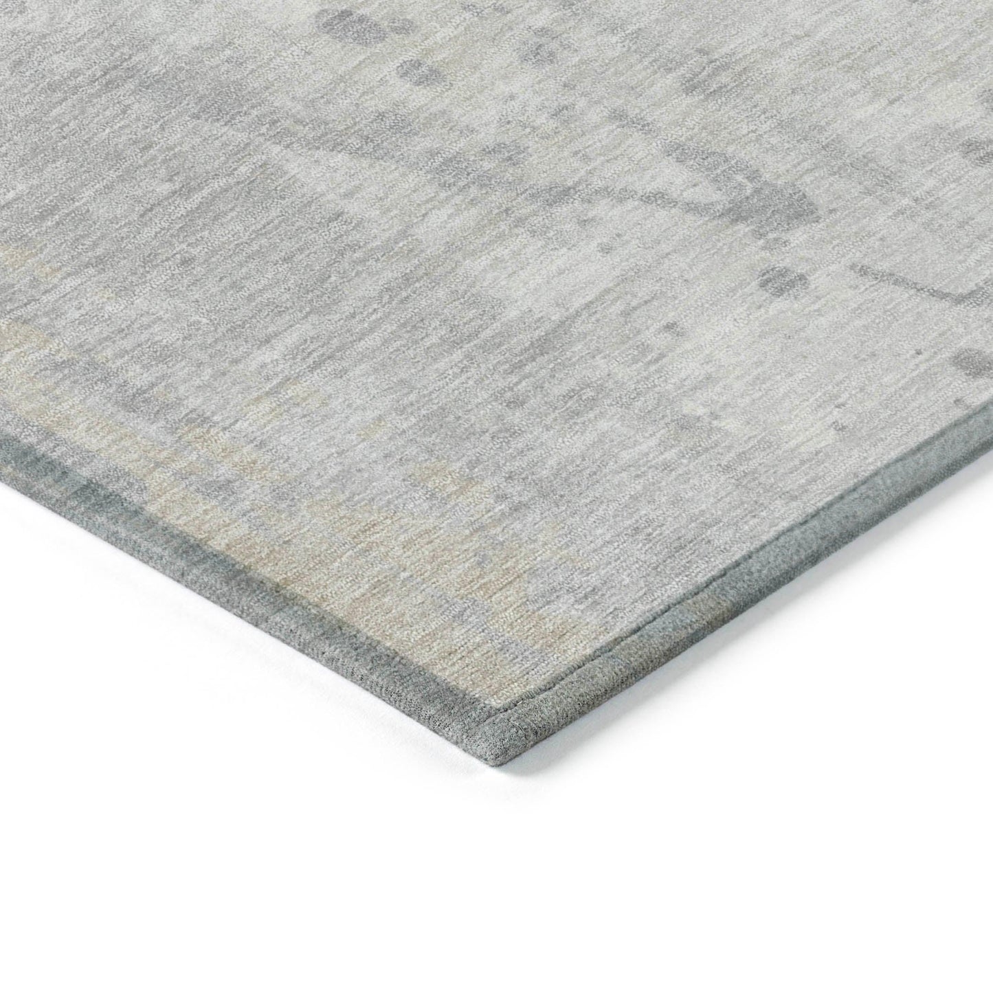 Saelion Ivory Washable Indoor-Outdoor Rug