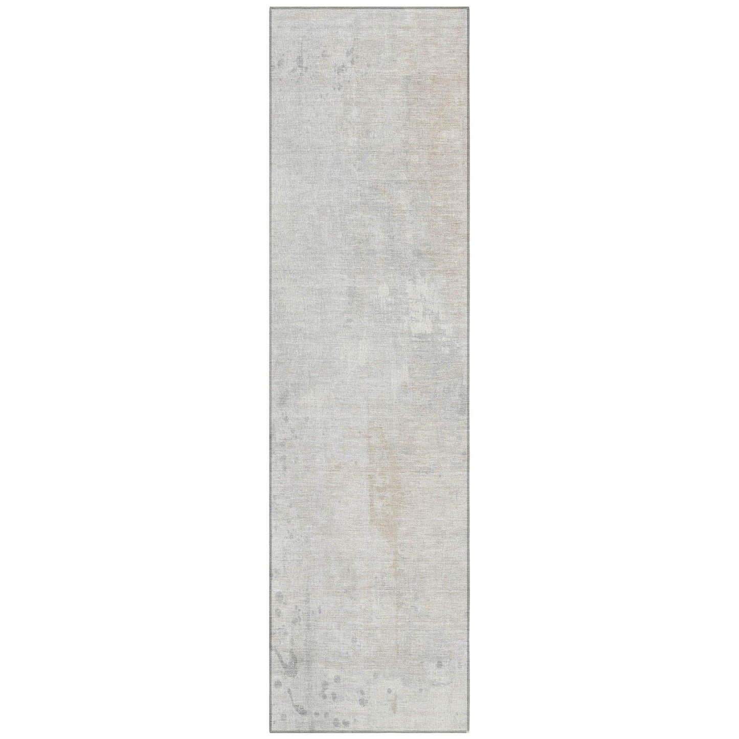 Saelion Ivory Washable Indoor-Outdoor Rug