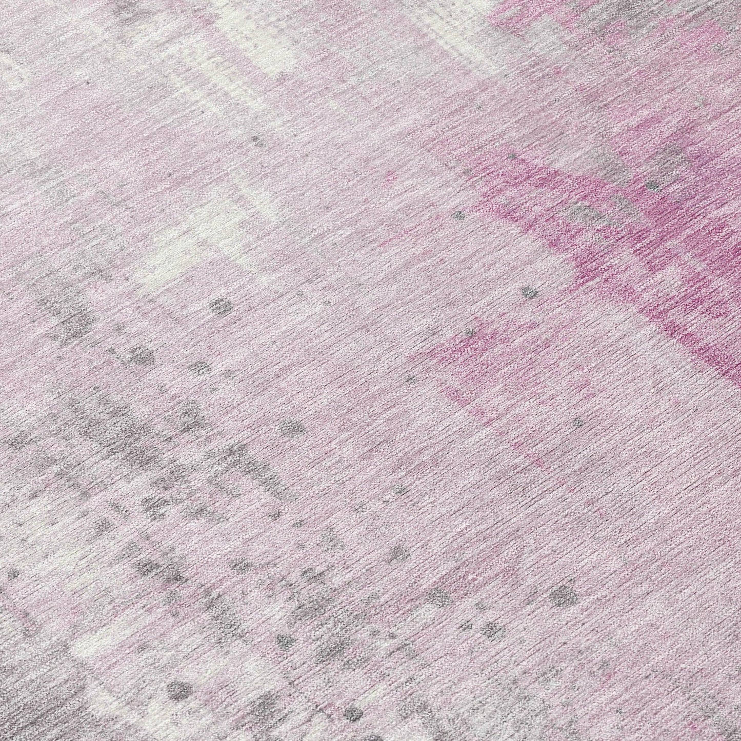 Saelion Pink Washable Indoor-Outdoor Rug