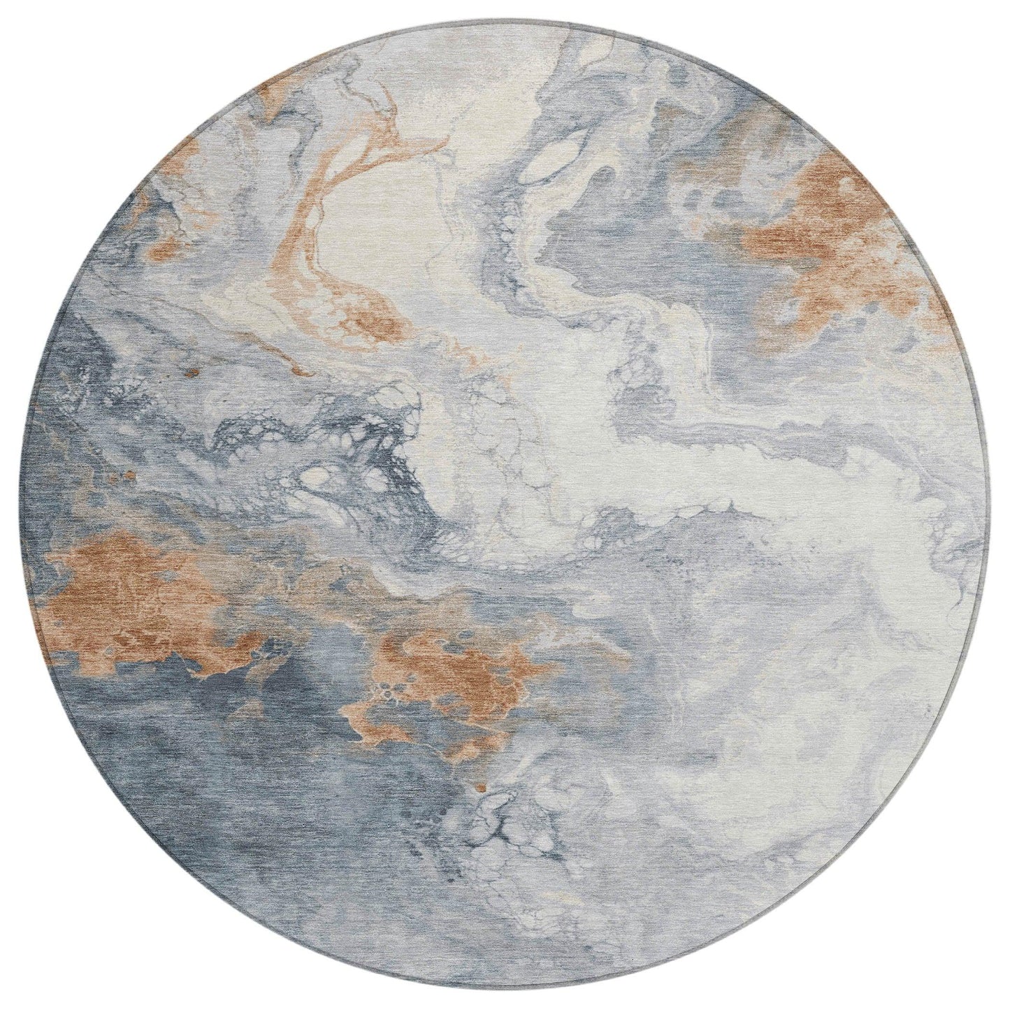 Saelira Gray Washable Indoor-Outdoor Rug