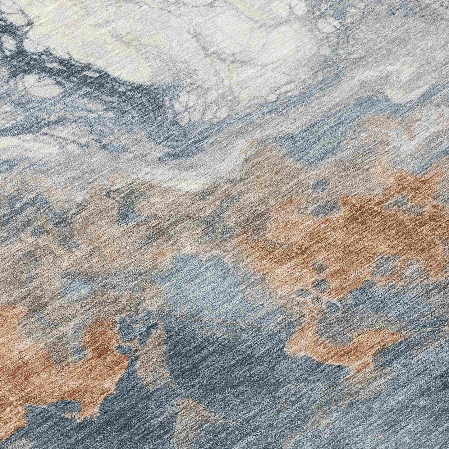 Saelira Gray Washable Indoor-Outdoor Rug