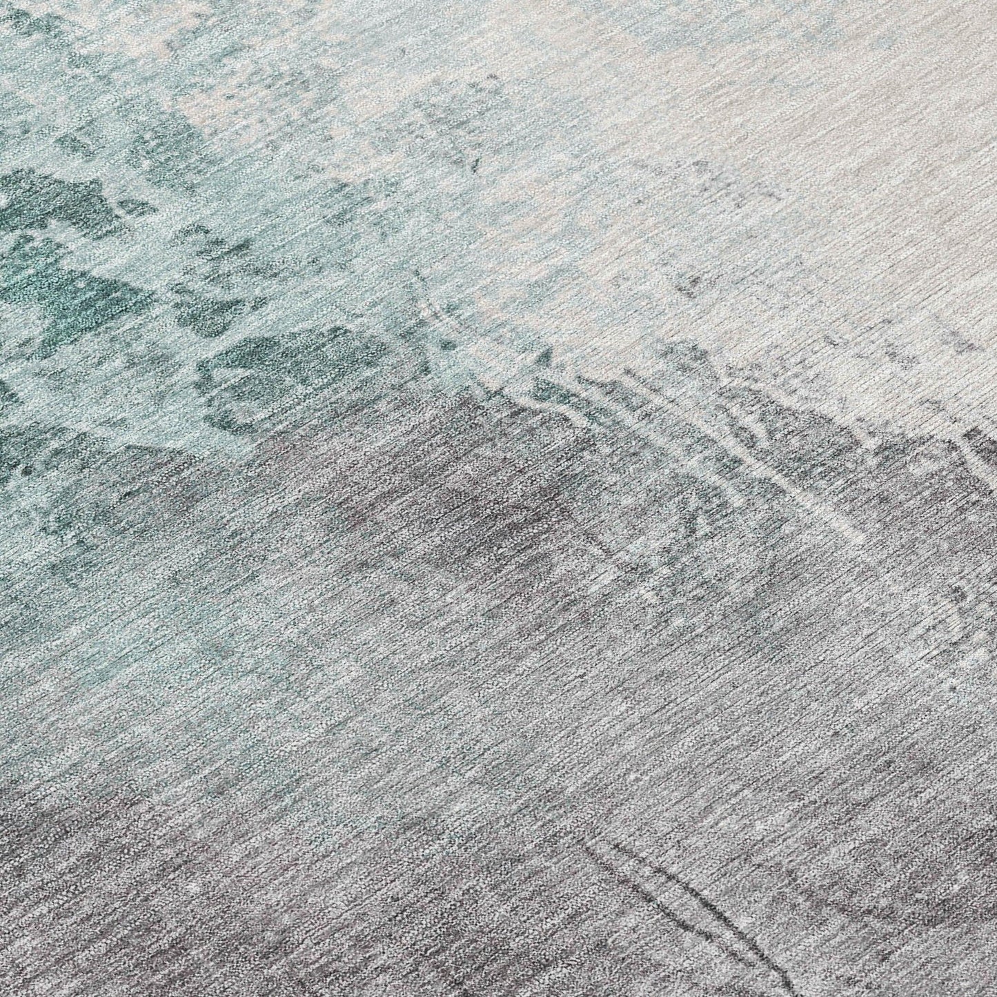 Saelius Blue Washable Indoor-Outdoor Rug