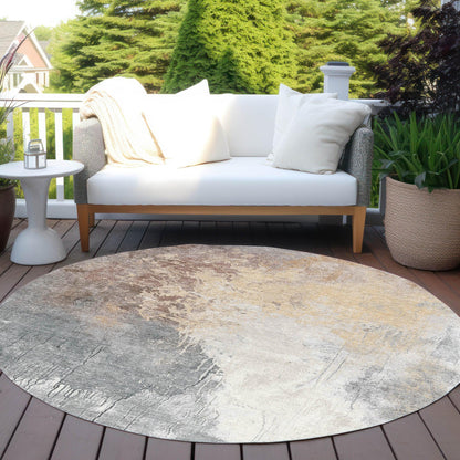 Saelius Coral Washable Indoor-Outdoor Rug