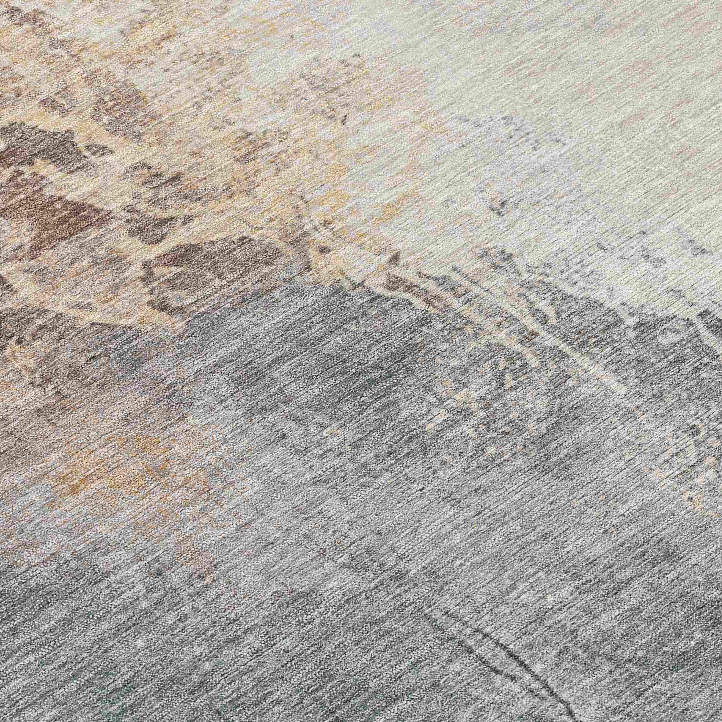 Saelius Coral Washable Indoor-Outdoor Rug