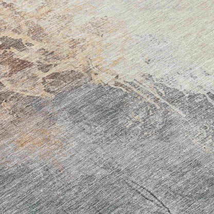 Saelius Coral Washable Indoor-Outdoor Rug