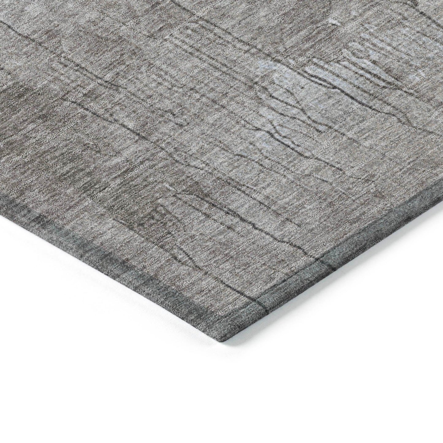Saelius Denim Washable Indoor-Outdoor Rug